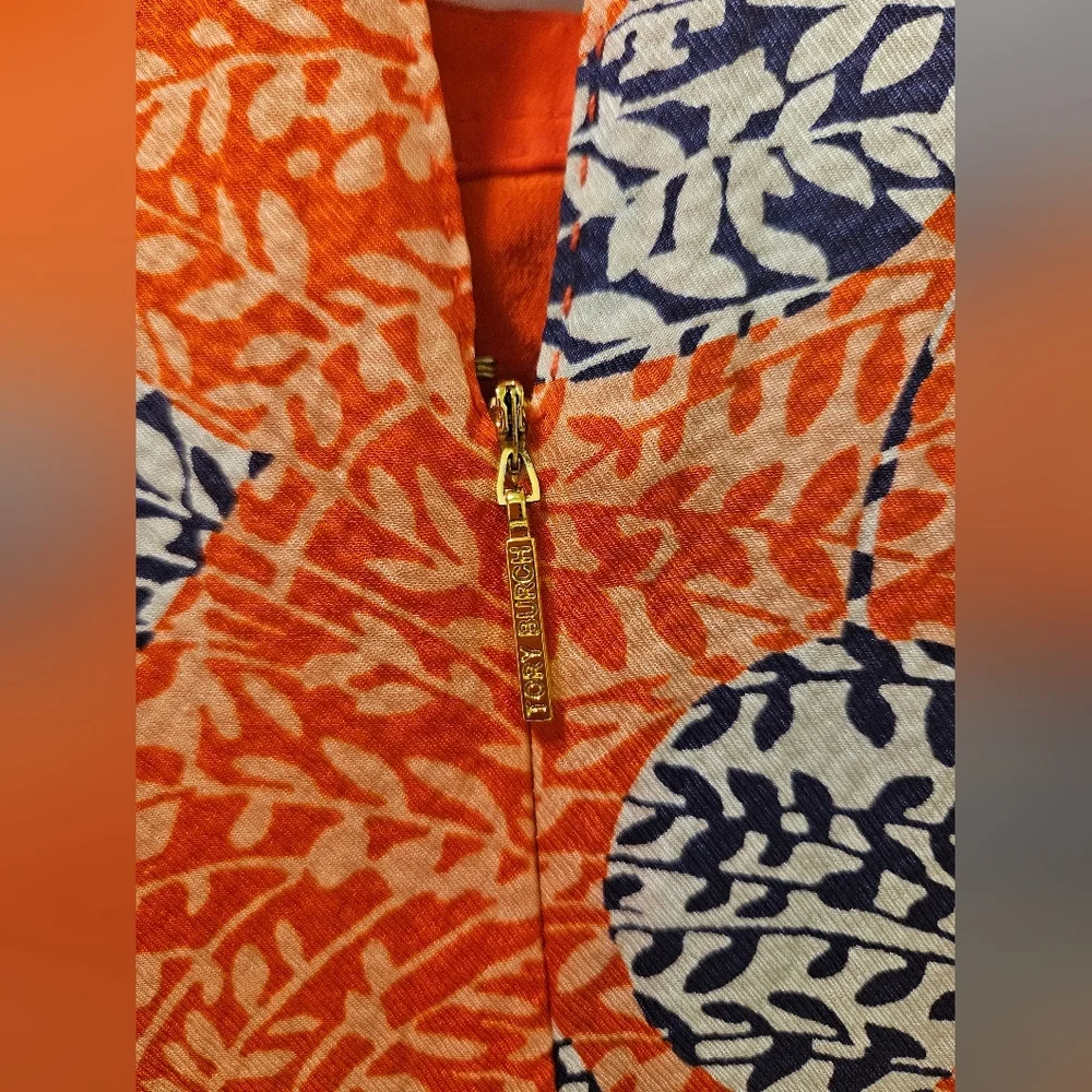 Tory Burch Janetta Silk Ruffle Pleated Dress,Mermaid Hem Size 0 - Picture 6 of 11